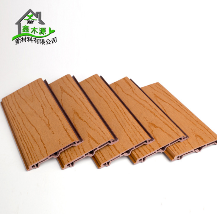 厂家直销生态木外墙板 新型防水阻燃装修材料100PVC拱挤外墙板