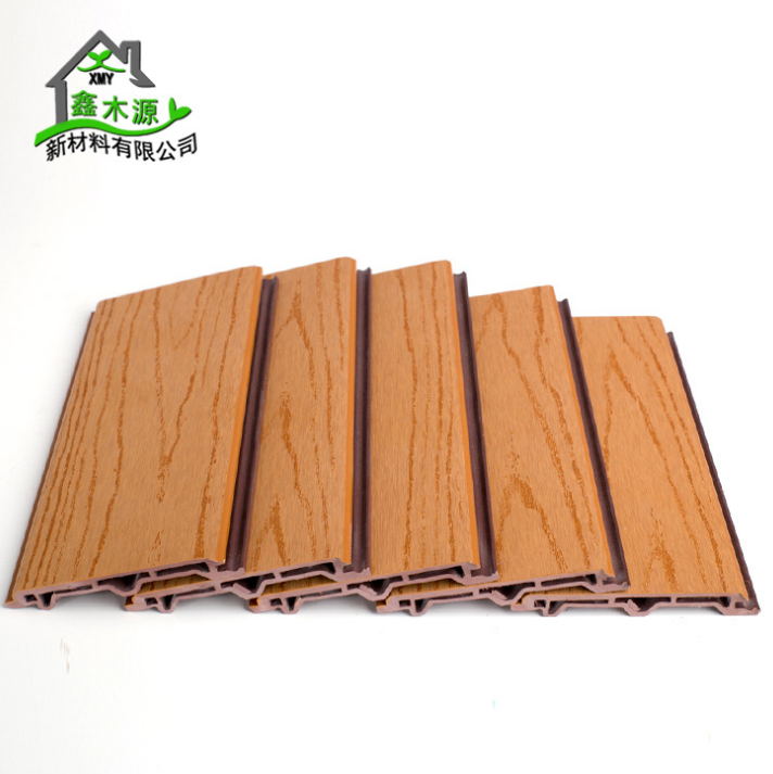厂家直销生态木外墙板 新型防水阻燃装修材料100PVC拱挤外墙板