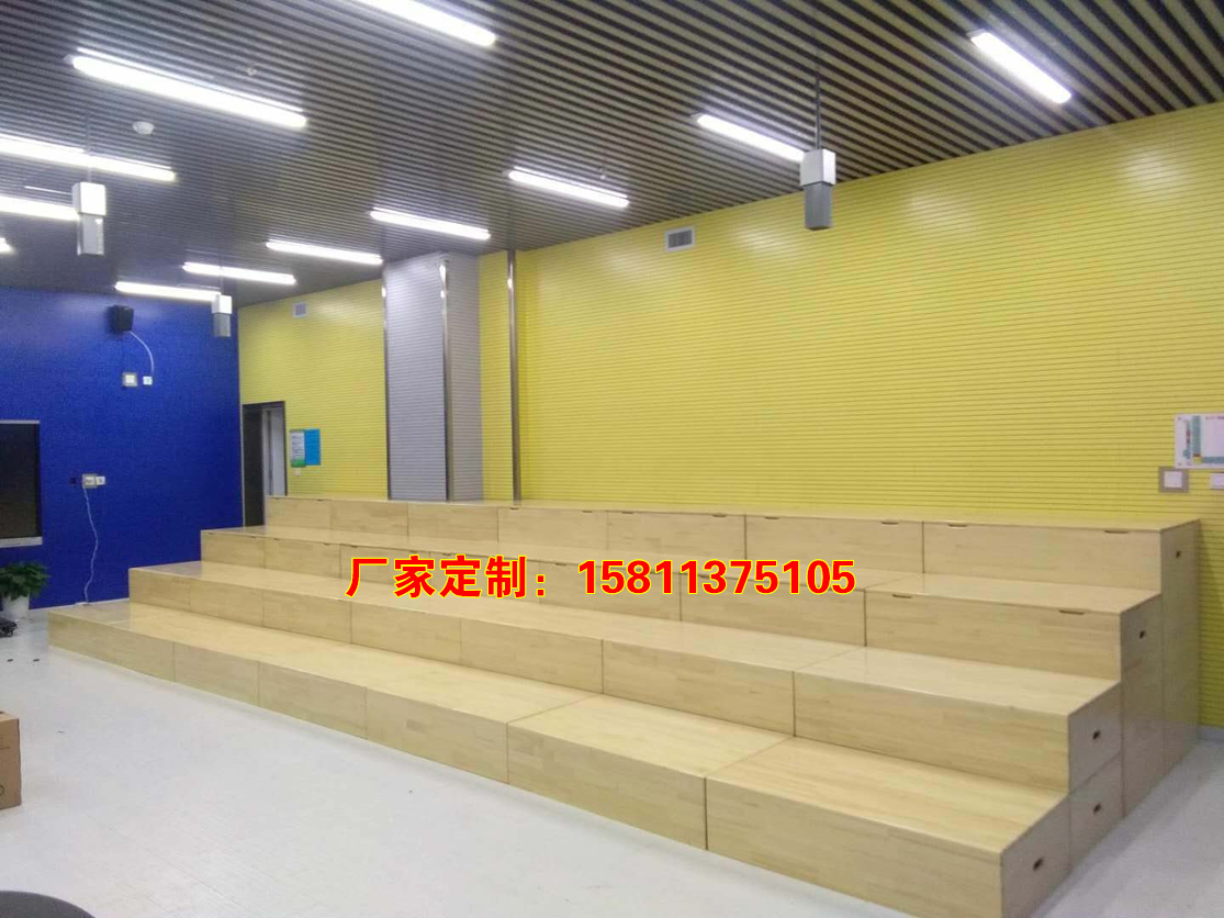北京市合唱台 木质合唱台厂家音乐教室用木质组合合唱台 合唱台 木质合唱台