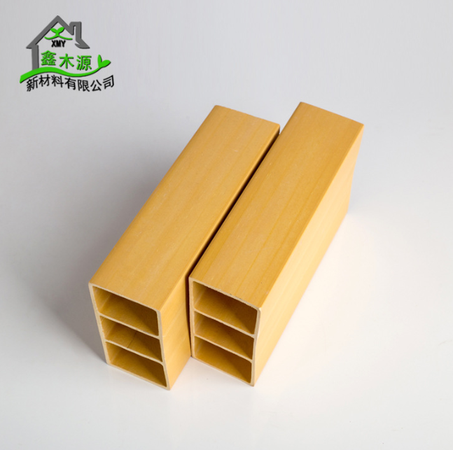厂家直销生态木方通 室内装修新型装饰材料PVC木塑100*50双筋方木