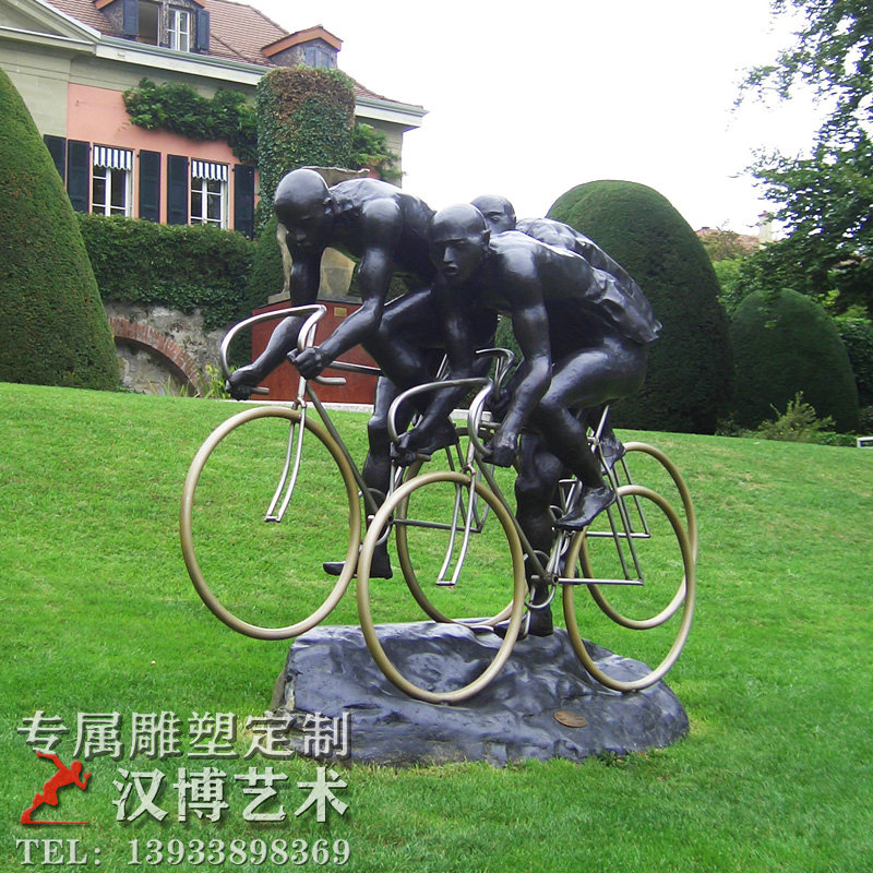 校园运动雕像,校园人物雕塑,户外园林景观铜雕