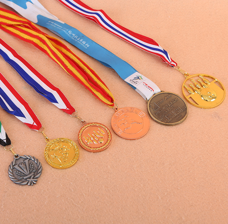 通用奖牌定做马拉松奖牌运动会比赛活动金牌奖章金属奖牌定制logo图片