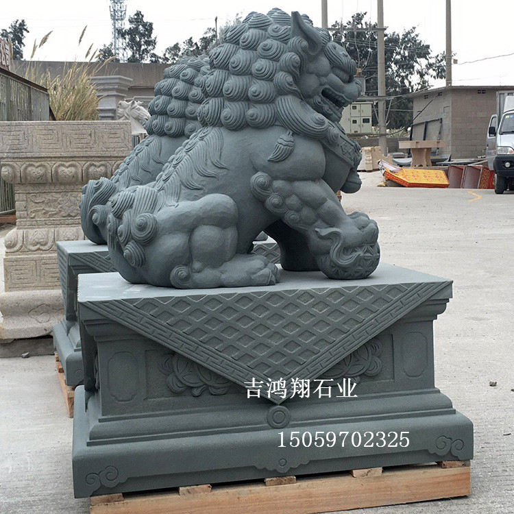 石雕北京狮惠安石雕北京狮 青石石狮子雕刻 花岗岩石雕狮子摆件