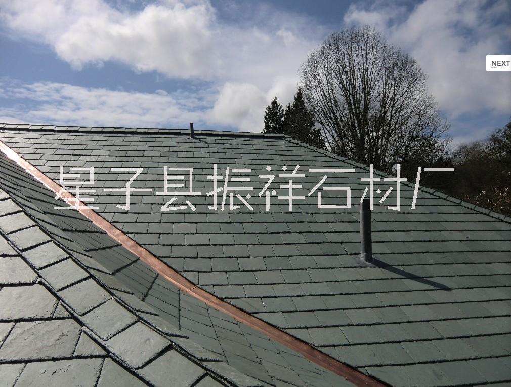 长期供应黑色瓦板石青石板公园别墅园林庭院花园屋顶装饰天然文化石