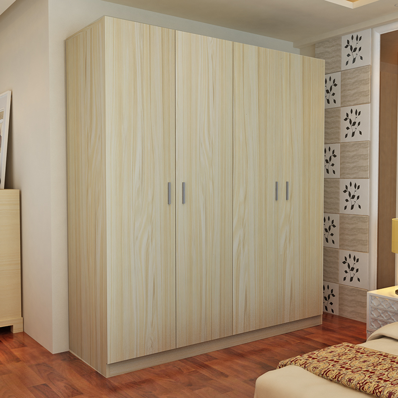 简约衣柜现代经济型组装宿舍实木板式小户型家用组装大容量 标顺定制