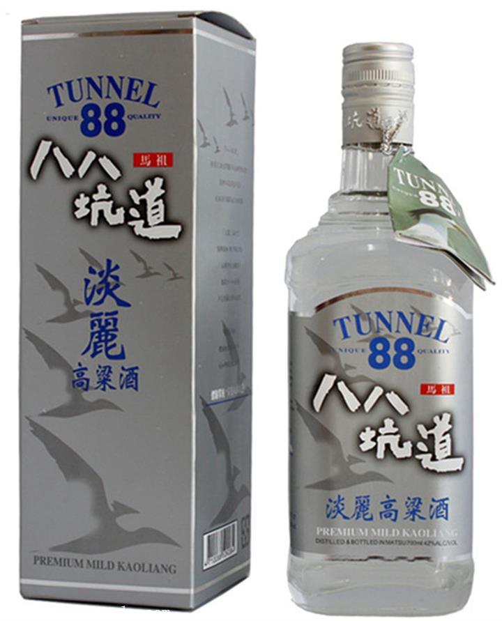 42度台湾88坑道马祖淡丽高粱酒0.7公升灰色纸盒装价格宁夏
