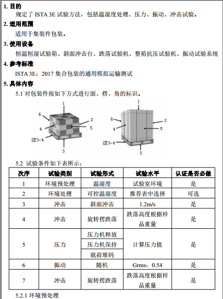 ISTA 3E：2017 集合包ISTA 3E：2017 集合包装的通用模拟运输测试  3e