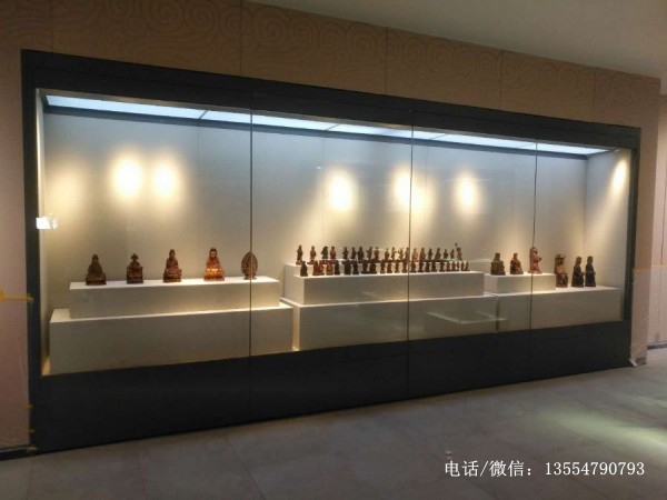 佛像艺术博物馆展柜制作生产厂家-佛教文物文化博物馆展示柜效果图片