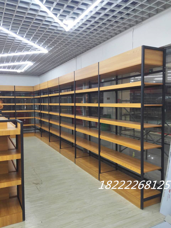 天津仓储货架钢木结合超市货架供应定做直销