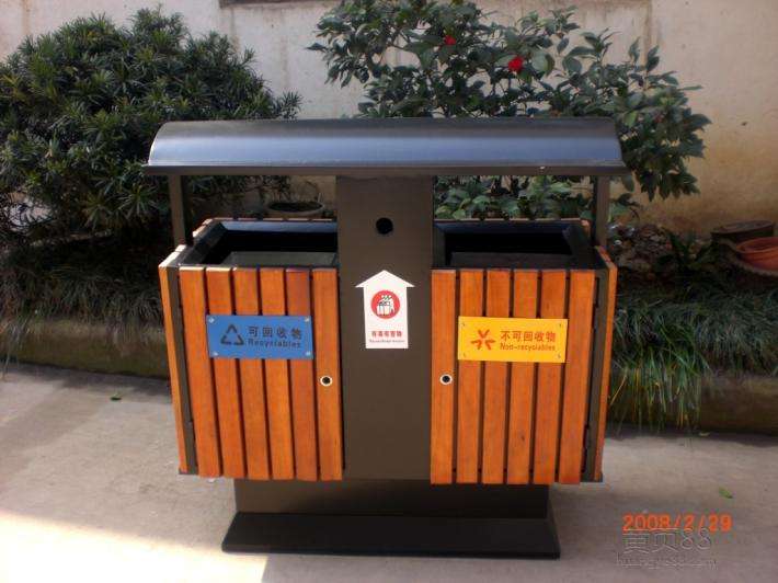 大连垃圾桶 分类垃圾桶 镀锌板垃圾桶 钢木垃圾桶