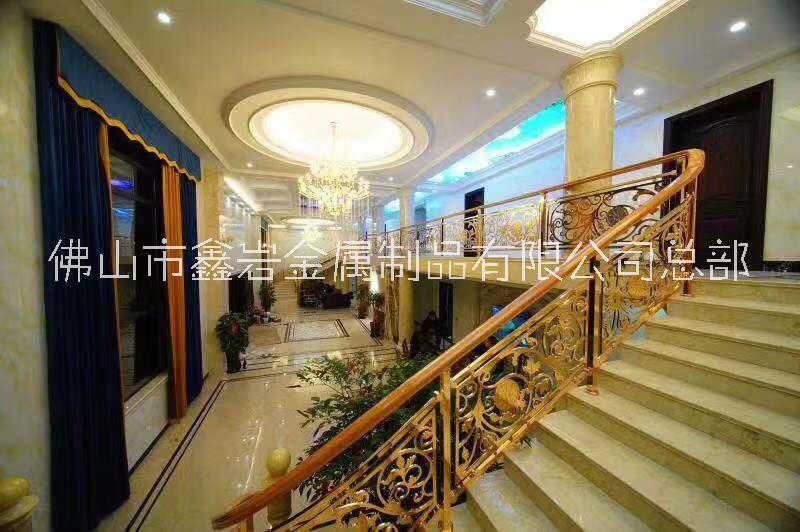 广东流行复古铜楼梯的价格—别墅铜楼梯价格款式
