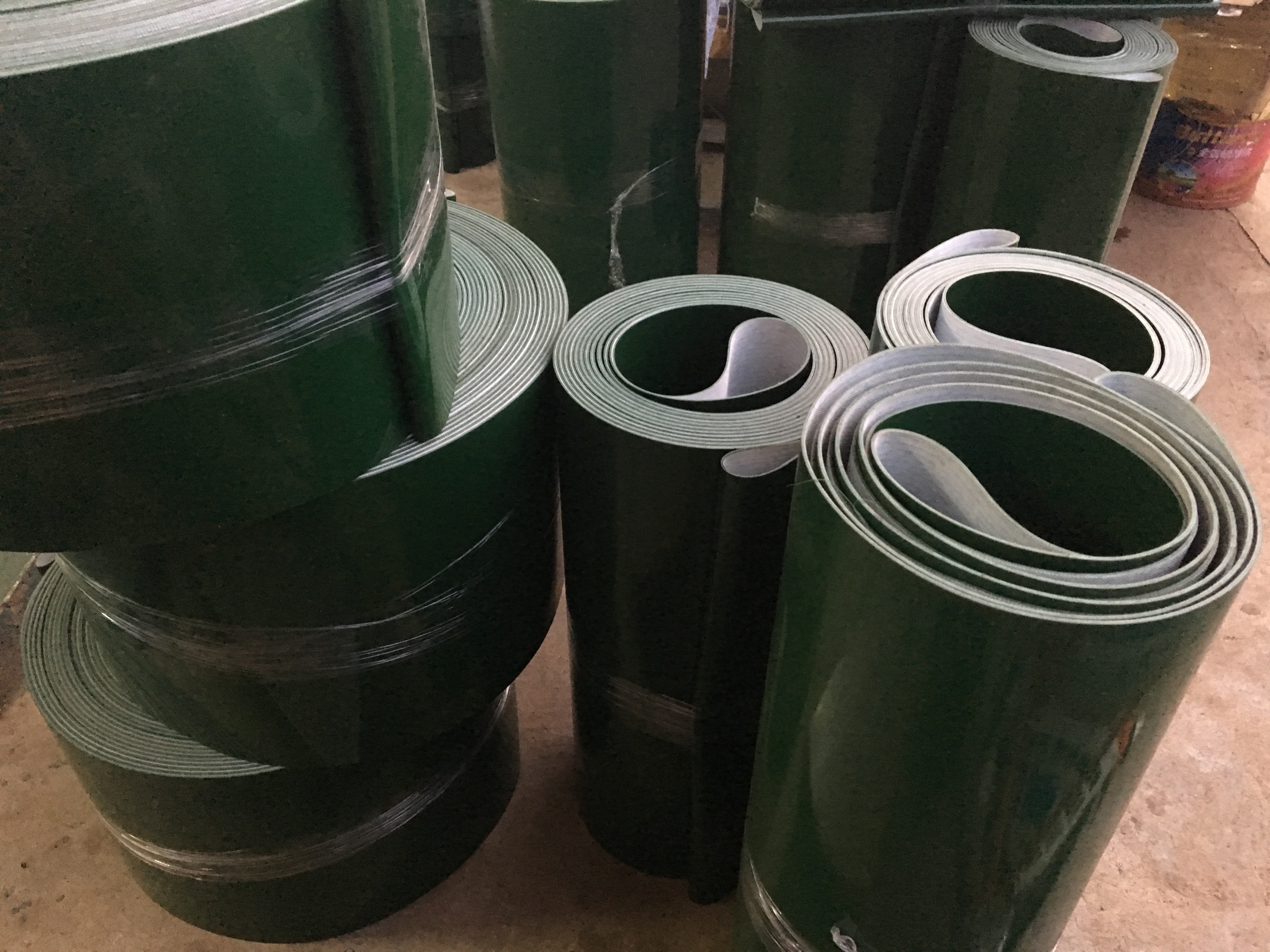广州市PVC皮带厂家 PVC绿色输送带价格 现货批发流水线皮带