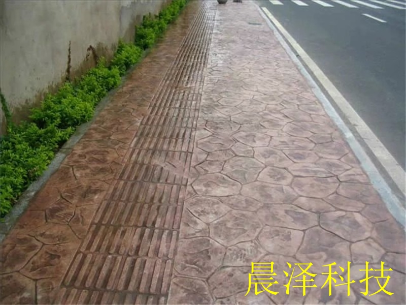 台州艺术地坪施工方案 花岗岩压模地坪多少钱一平方图片