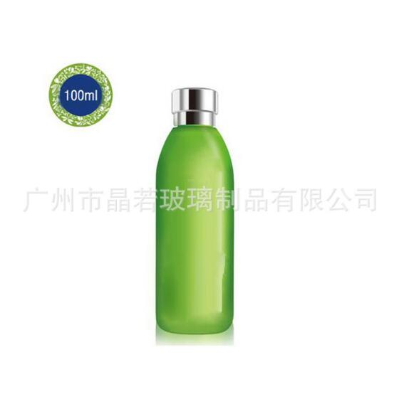 厂家直销 玻璃乳液瓶 原液泵头瓶 化妆品套装 可定制logo