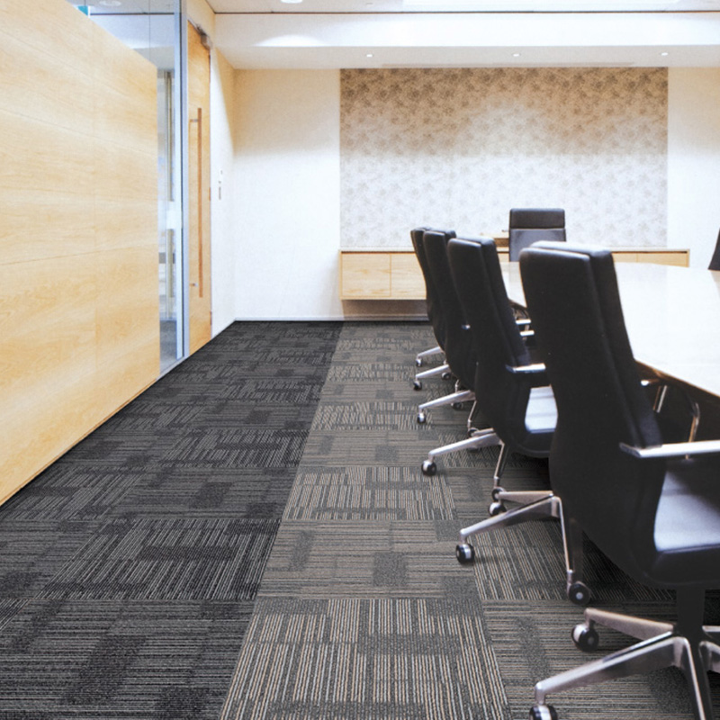 H14方块尼龙PVC底满铺办公商务会议室地毯地垫