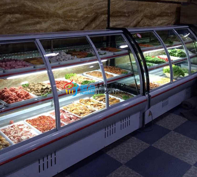 供应超市生鲜设备熟食展示柜鸭脖鸭架保鲜柜火锅自助选菜柜