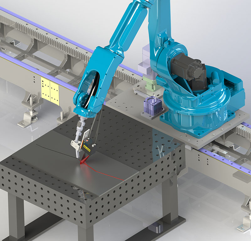 博智慧达激光焊缝跟踪传感器如何对不锈钢制管机进行焊接定位引导