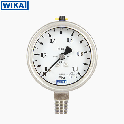 威卡WIKA全不锈钢波登管压力表 232.50.063径向 威卡压力表 WIKA压力表
