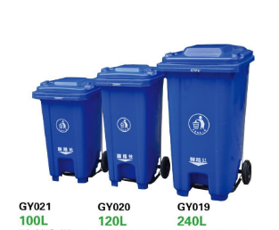 南宁市垃圾桶生产厂家 塑料垃圾桶  挂车垃圾桶