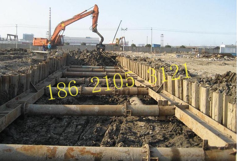上海拉森钢板桩700H型钢租赁 打桩机出租拉森钢板桩施工租赁 桩基础围堰支护