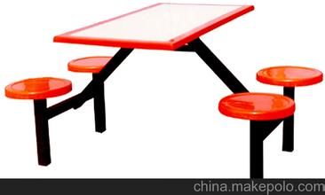 广西学校食堂餐桌椅  玻璃钢餐桌椅