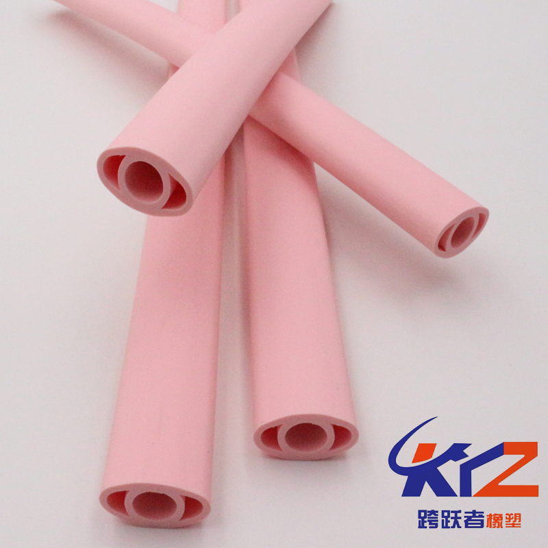硅胶管异形R型B型p型O型规格多种广东深圳厂家直销粉色台灯支撑柄套管