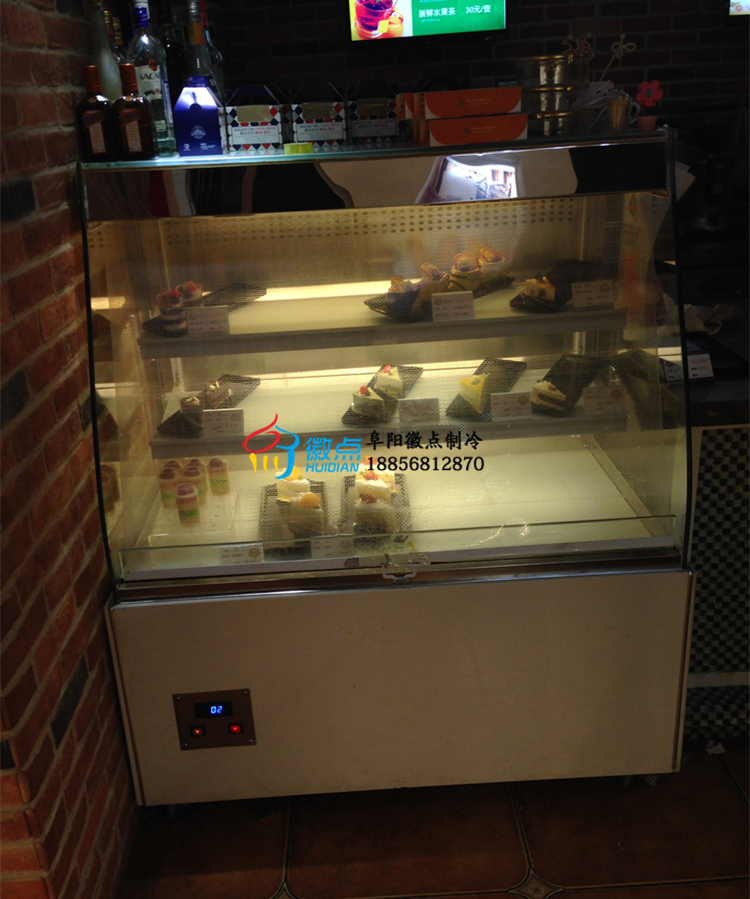 供应芜湖蛋糕冷藏柜展示冷柜寿司柜徽点定做弧形敞开三明治蛋糕柜
