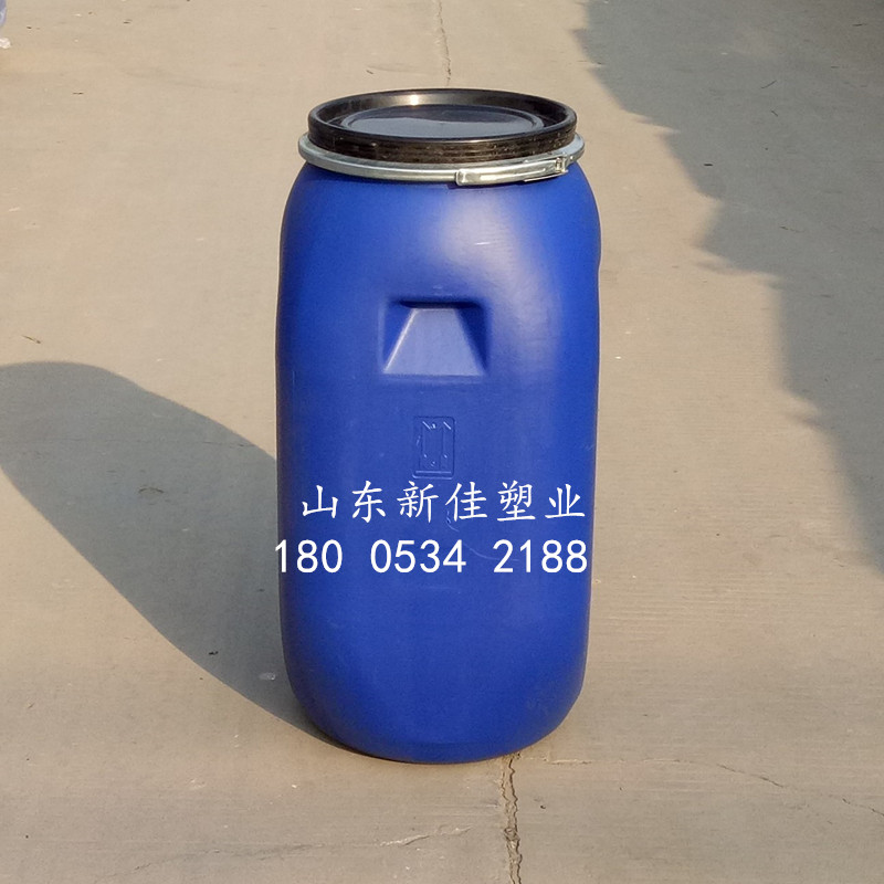 山东新佳塑业 100升法兰桶100升塑料桶100公斤化工桶100l塑料桶生产厂家直销