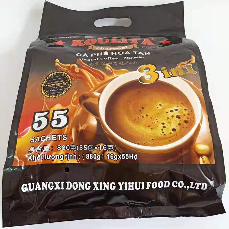 越南原装KOULIYA西贡经典炭烧咖啡880g(16g×55条)图片
