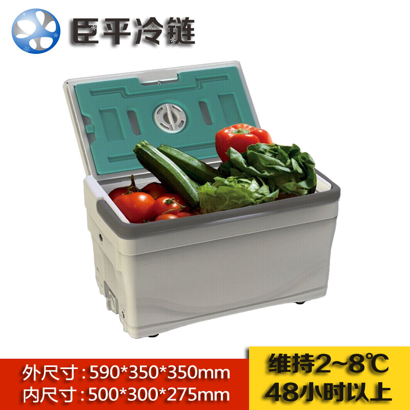 臣平厂家直销冷藏箱CPY036 有机蔬菜配送箱36L白色