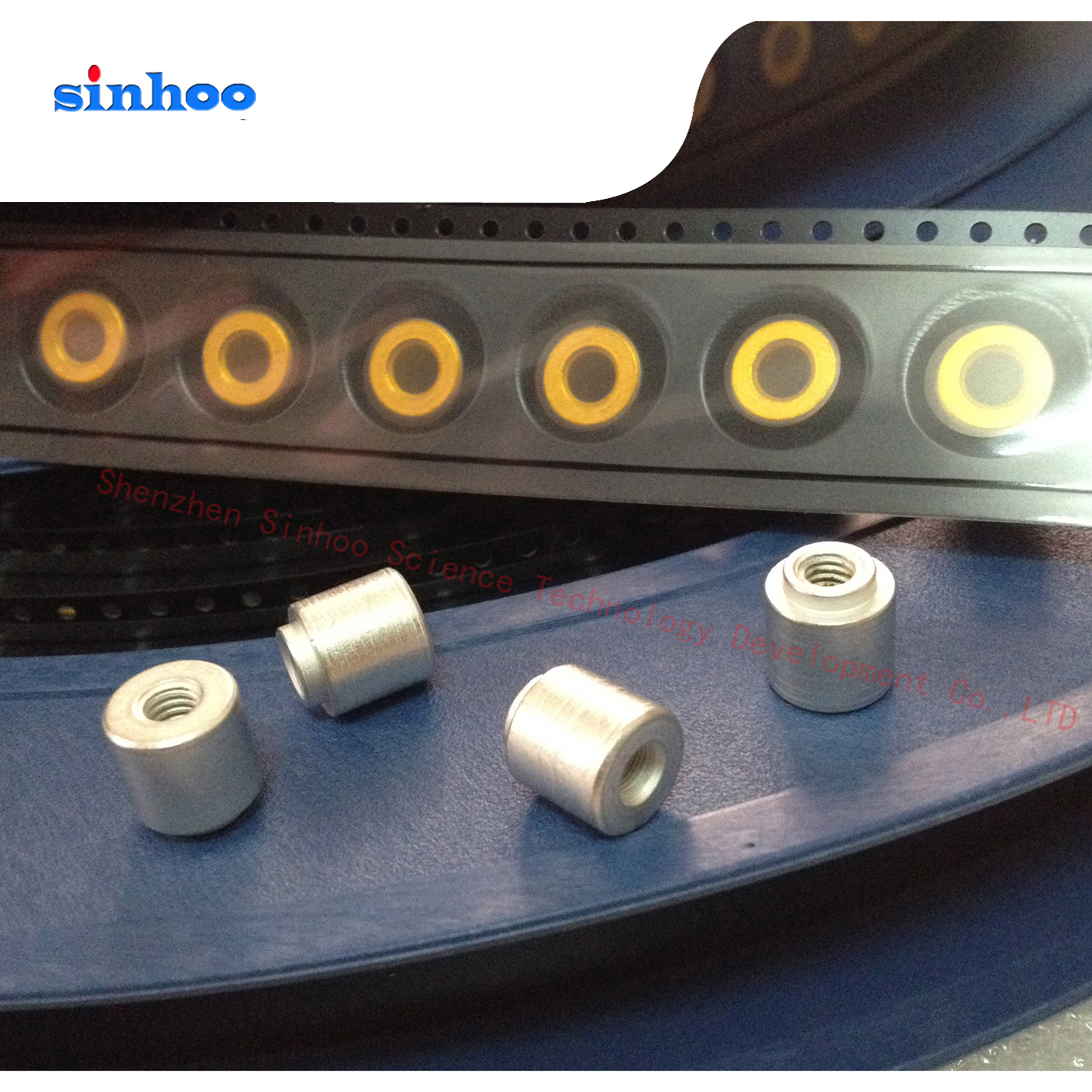 PCB主板焊锡螺母SMTSO-M3-2ET 卷带封装 1500个/盘 SMT贴片螺母 盘装