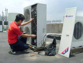 柯桥空调维修修空调、空调移机服务安装服务、提供柯桥空调冲氟服务图片