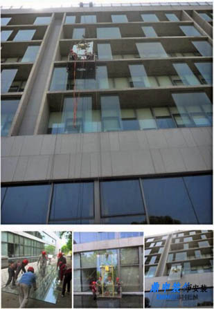 东莞厚街幕墙玻璃更换安装拆卸  广州黄埔幕墙玻璃幕墙铝板维修更换