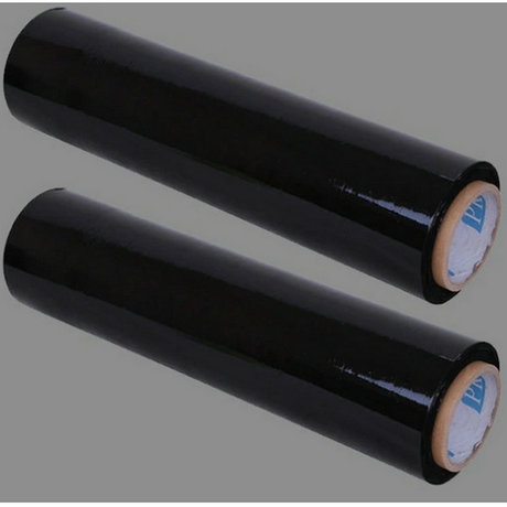黑色包装缠绕膜 防静电拉伸膜 大量供应PE缠绕膜