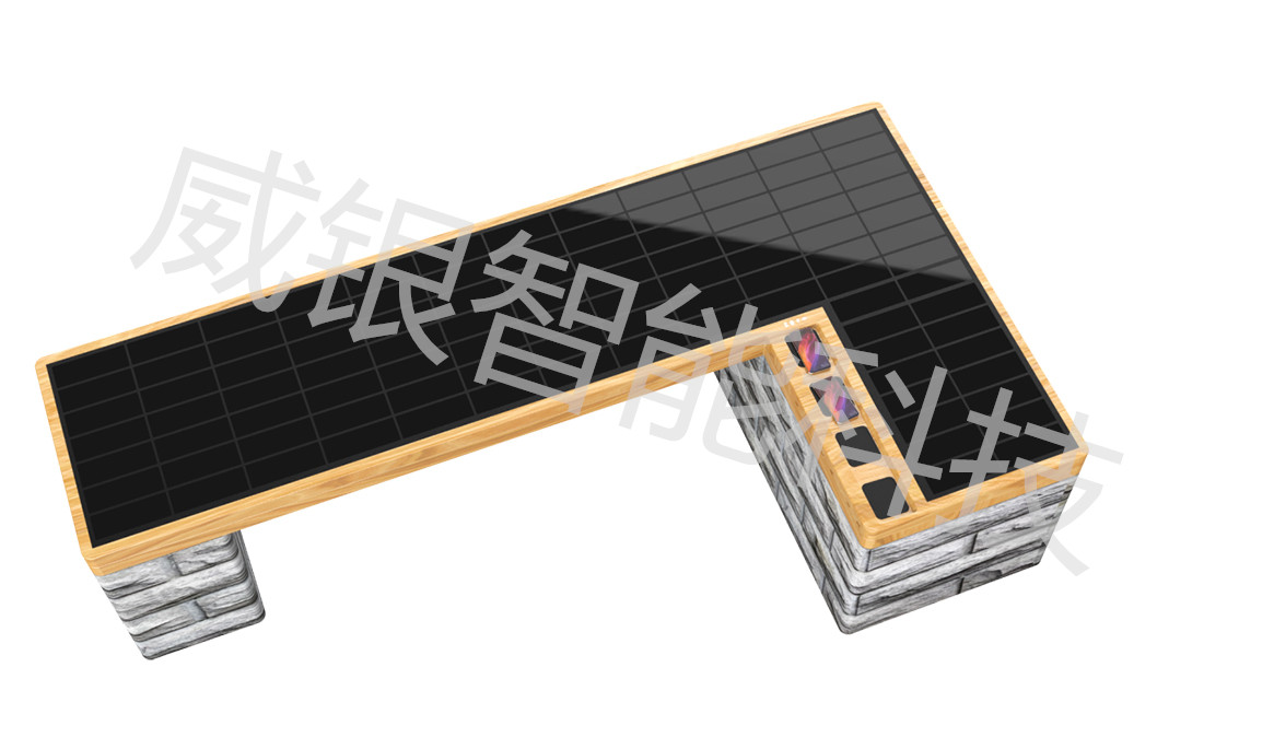 杭州太阳能景观椅、公园长条椅、太阳能椅生产厂家图片