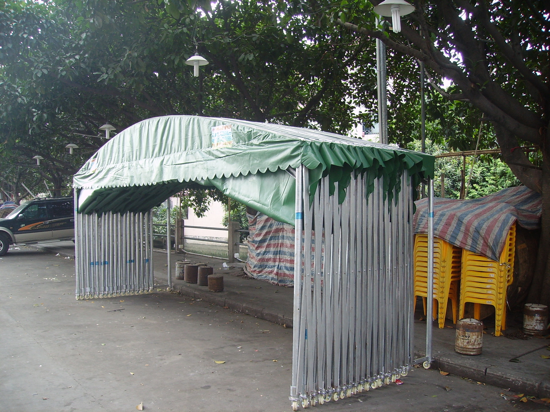 大跨度活动遮阳雨篷 厂房仓库帐篷 大排档雨棚/黄石市厂家定制 服务