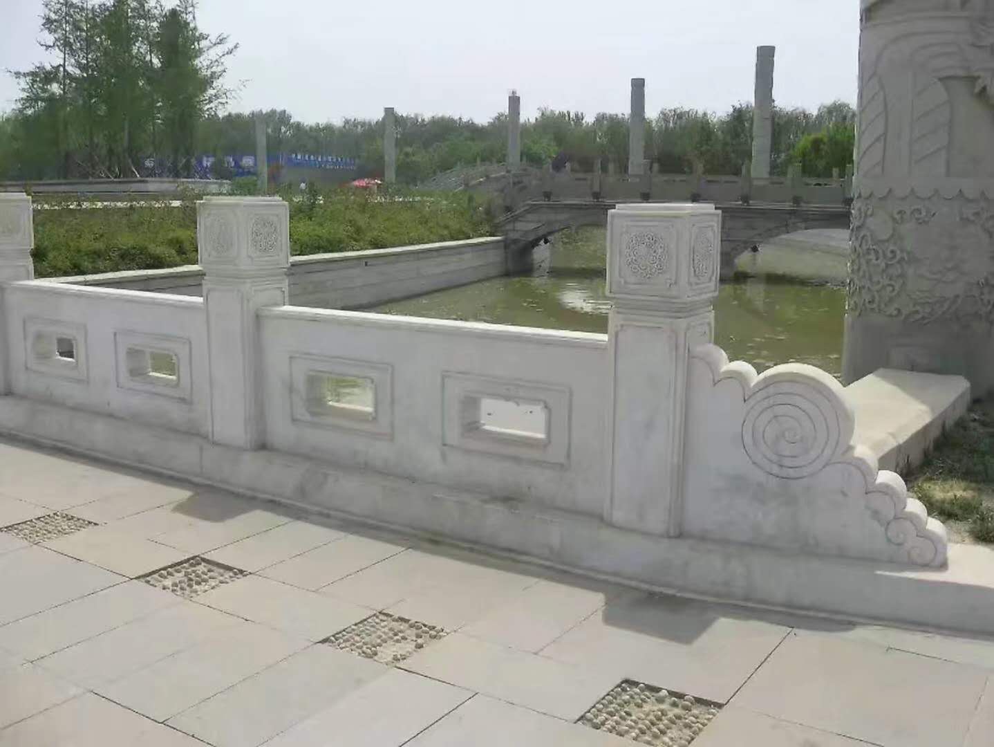 济宁市各种石雕工艺栏杆厂家山东嘉祥加工定制  各种石雕工艺栏杆