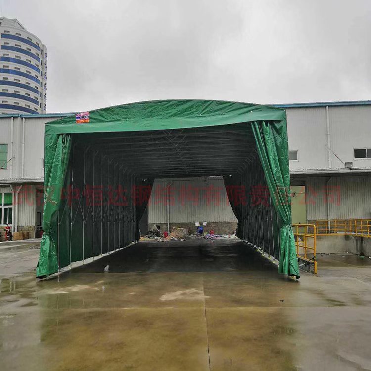 武汉市物流仓储遮阳篷/活动推拉雨棚厂家