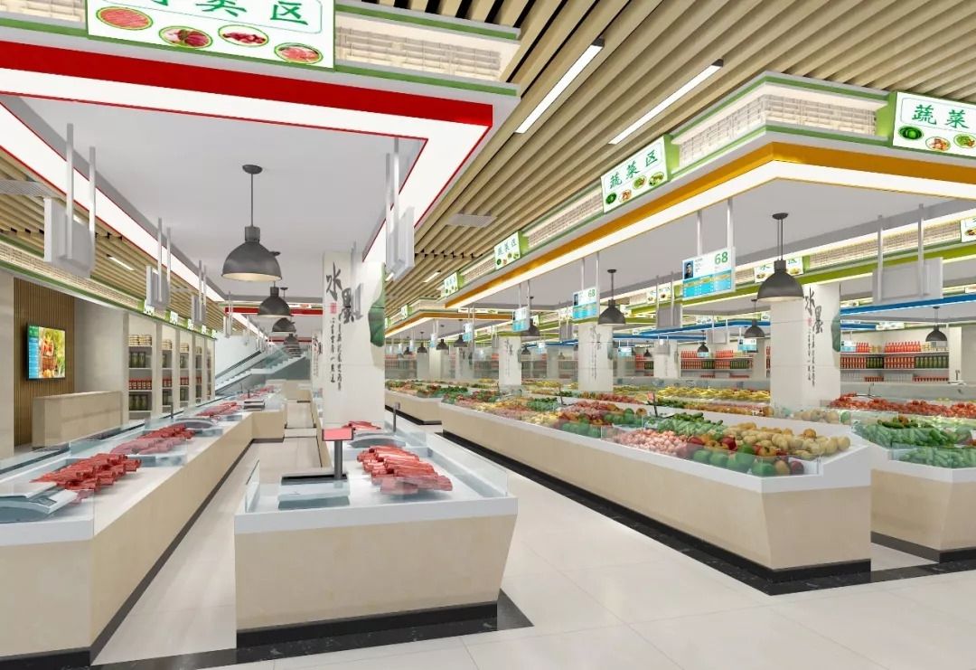 郴州农贸市场改造设计 郴州菜市场翻新升级 长沙壹番商超农贸设计院