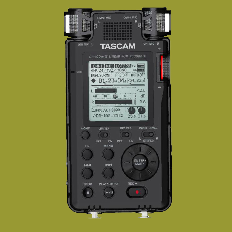 天琴录音机厂家直销泰斯康姆 DR-100MKIII线性PCM录音机