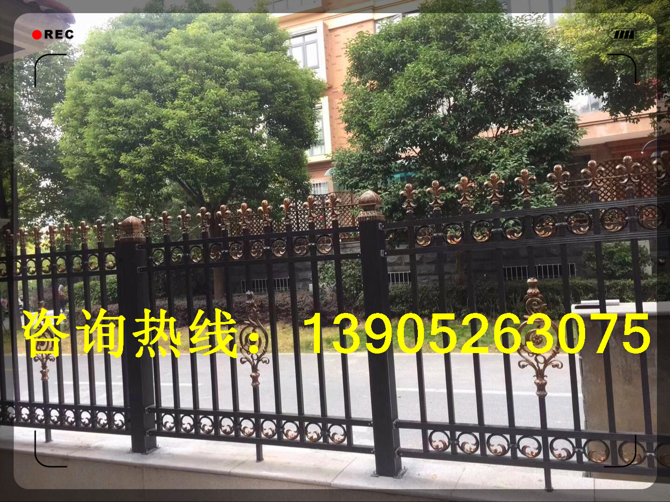 海安姜堰铸铝围栏护栏铝艺大门工程批发