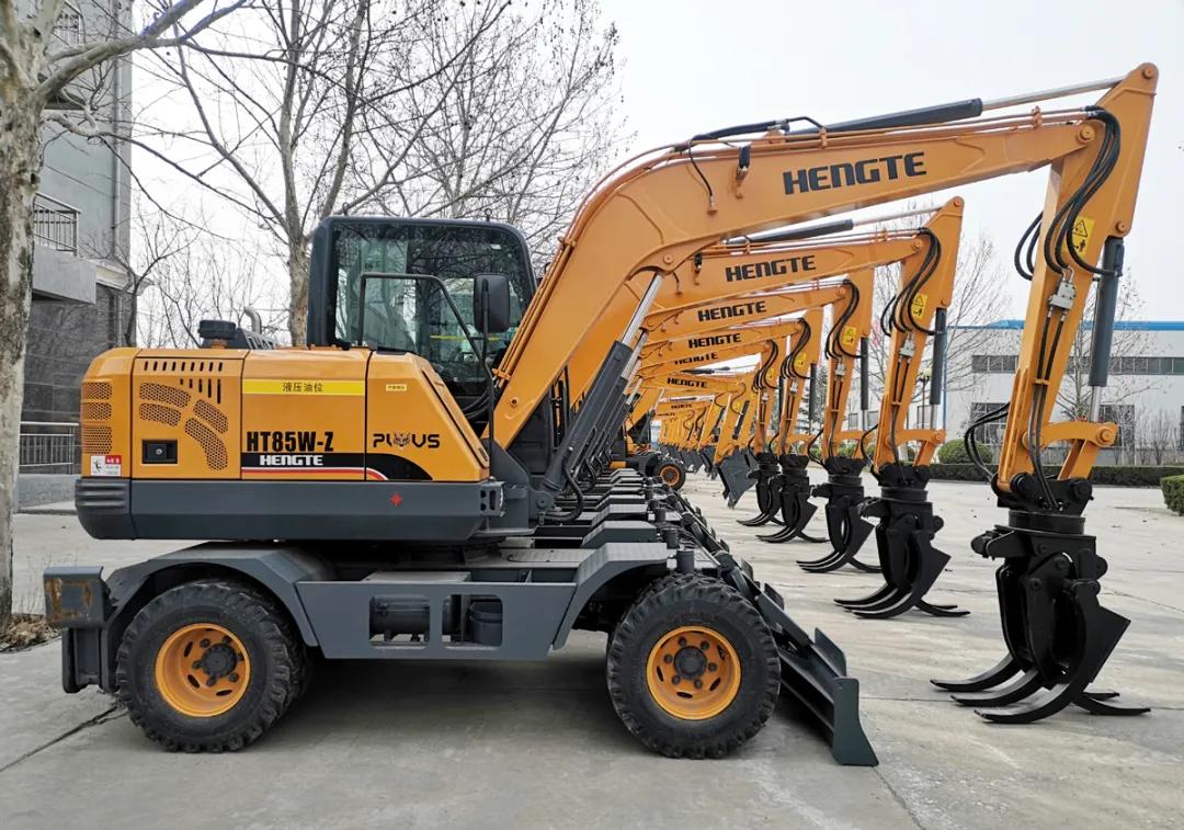 西藏轮式挖掘机拉萨专卖西藏小型轮式挖掘机2020新款轮式75挖掘机