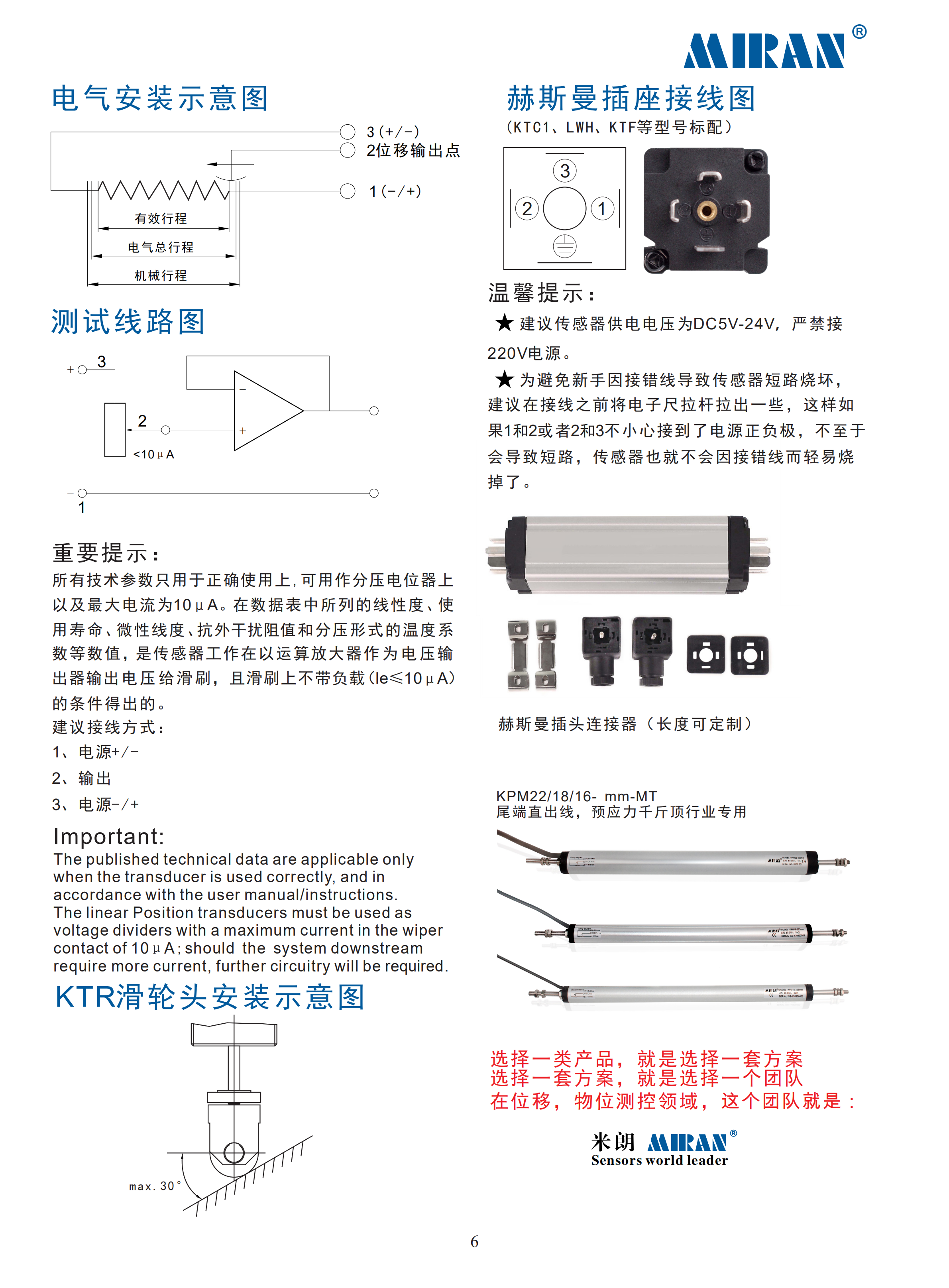 MQJ系列高精度单双轴倾角传感器供应商
