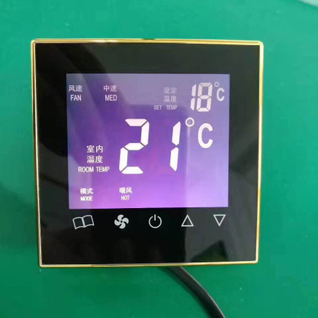 中央空调地暖温控器WIFI 地暖温度节器 智能触屏风机盘管控制面板 中央空调温控器 中央空调地暖温控器