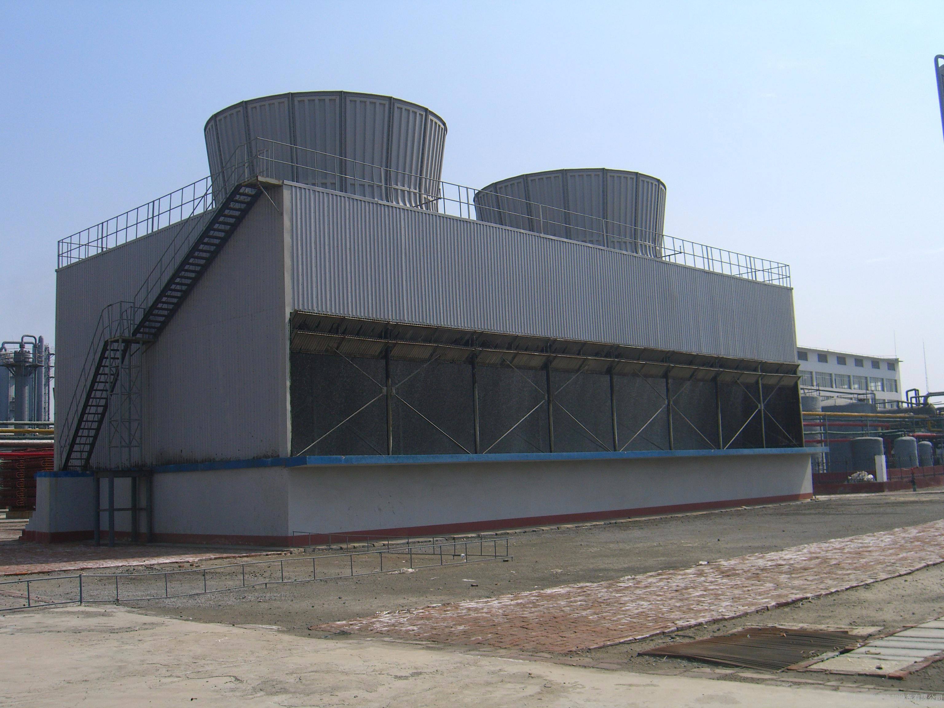 旭能环保闭式冷却水塔 节能型混凝土框架冷却塔 横流式冷却塔厂家
