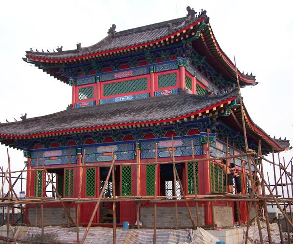 湖北武汉钢结构仿古建筑工程公司-武汉仿古钢结构工程专业设计、制造、安装