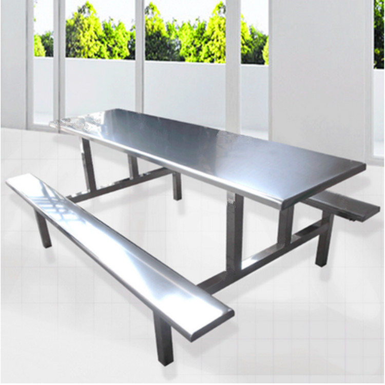 康胜供应不锈钢食堂餐桌 食堂不锈钢餐桌椅 不锈钢食堂餐桌尺寸