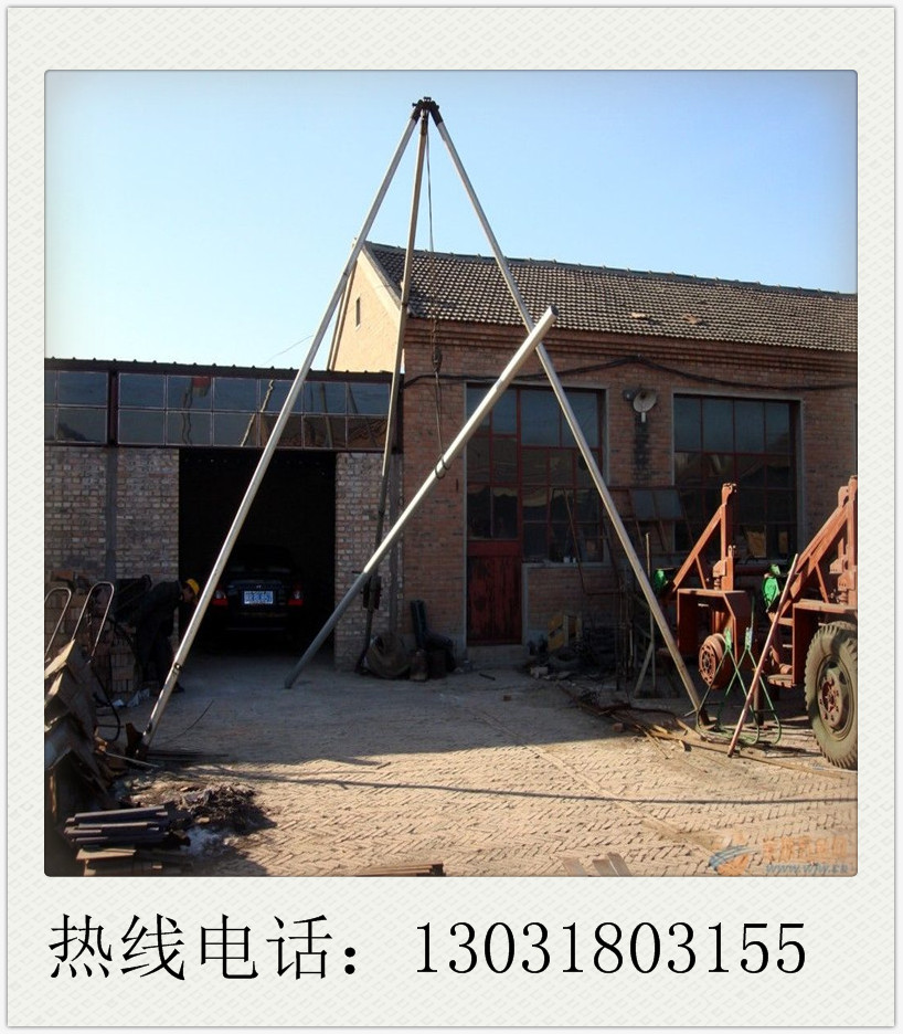 腾维厂家直销10米手摇绞磨立杆机 12米人字抱杆立杆机