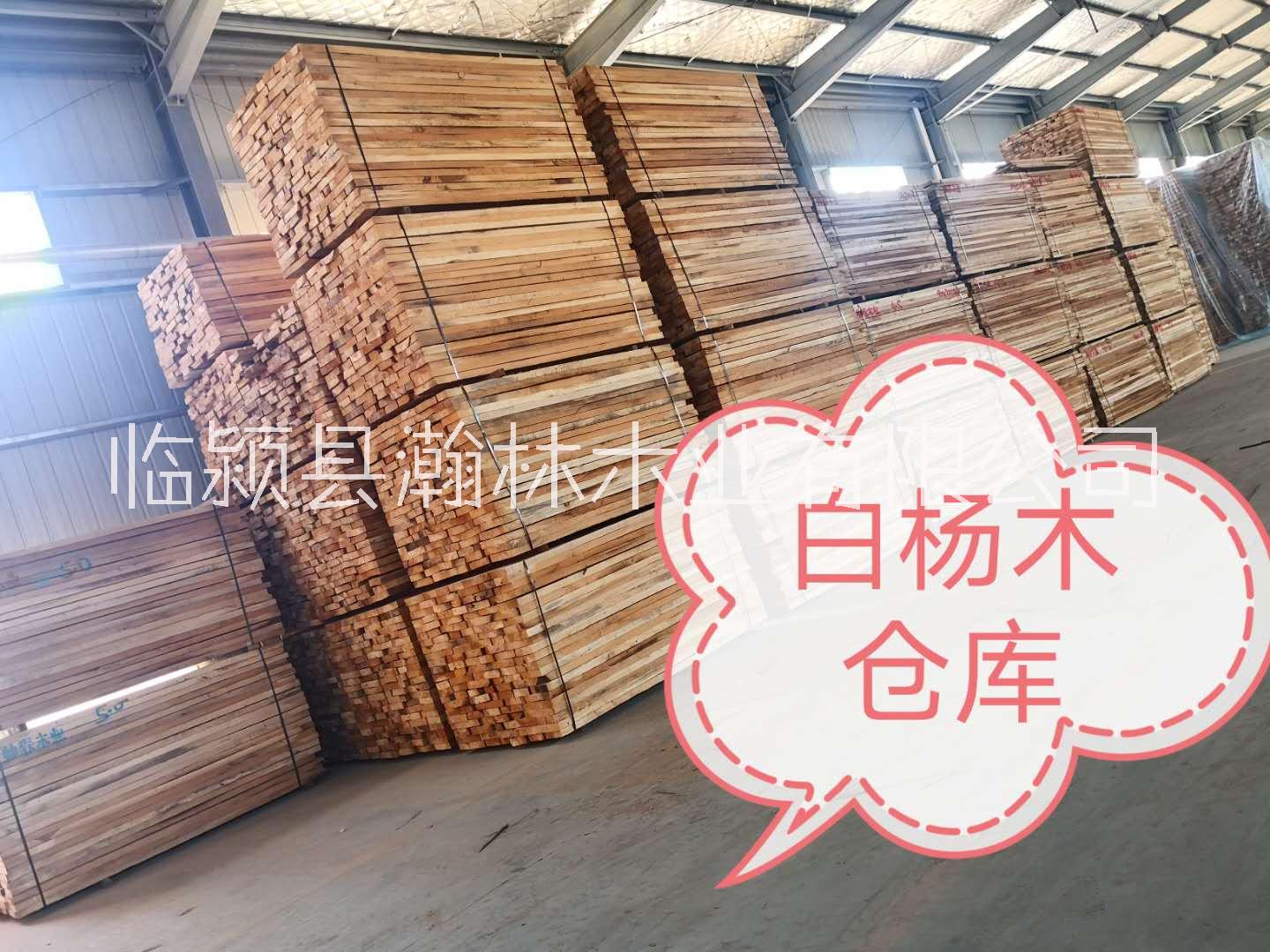 白杨木临颍县瀚林木业有限公司大量生产加工白杨木烘干板材实木拼板