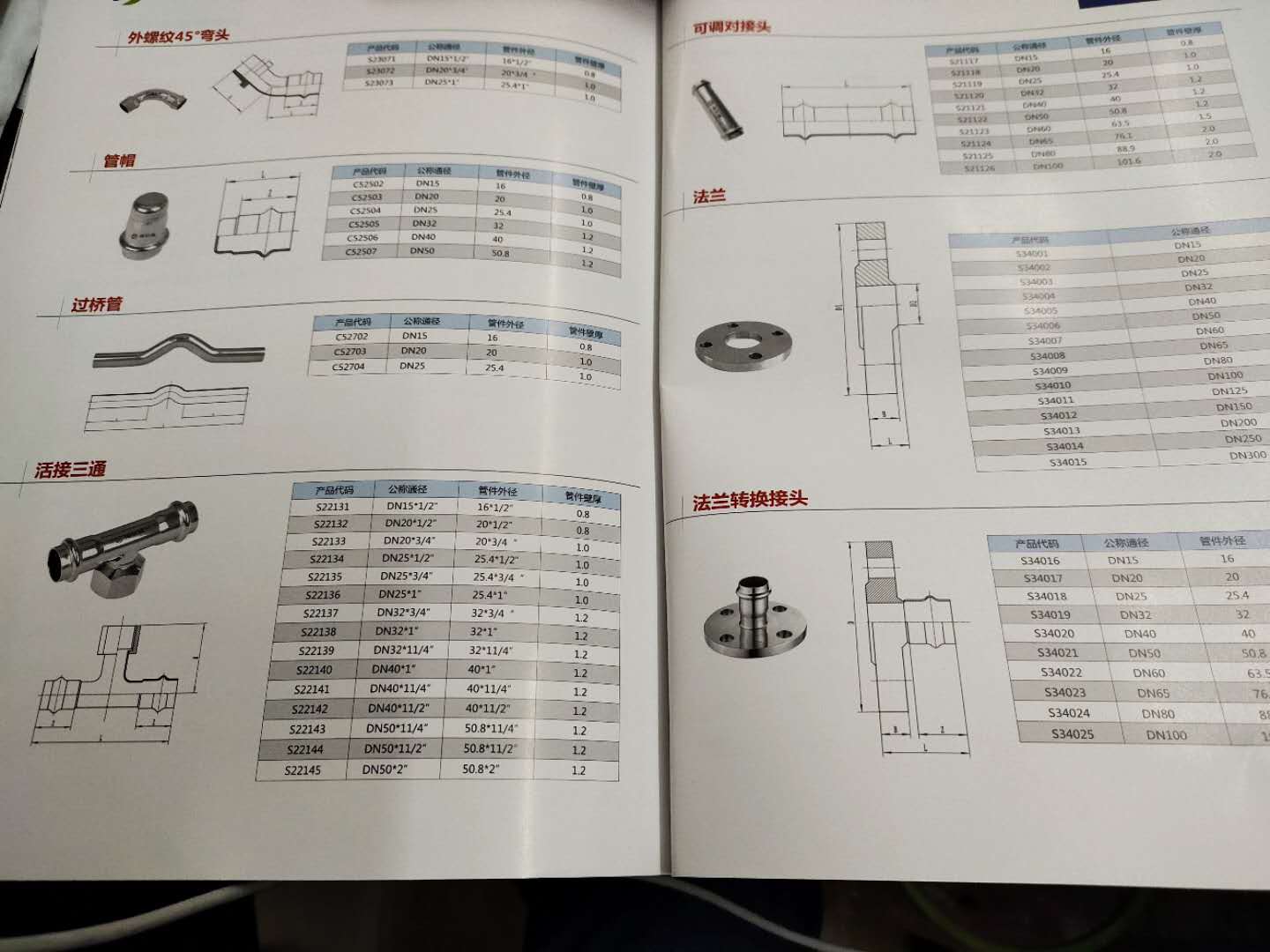 卡压式不锈钢水管，管件